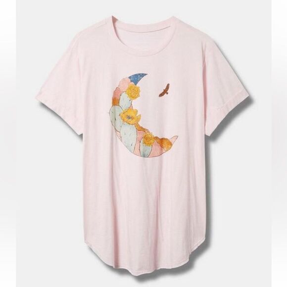 NWT Torrid Graphic Relaxed Fit Cotton Tee  🌙 🌚 😍 - Picture 1 of 6